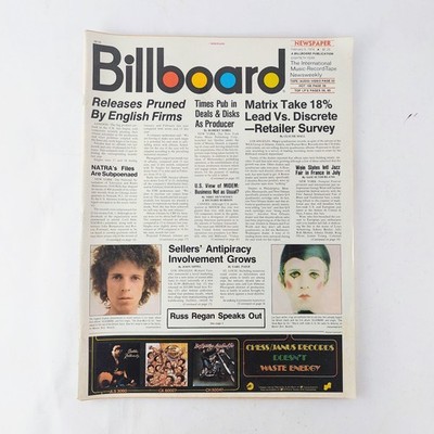 1974 February 9 Billboard Magazine Barbra Streisand Lou Reed Hot 100 Chart 1970s