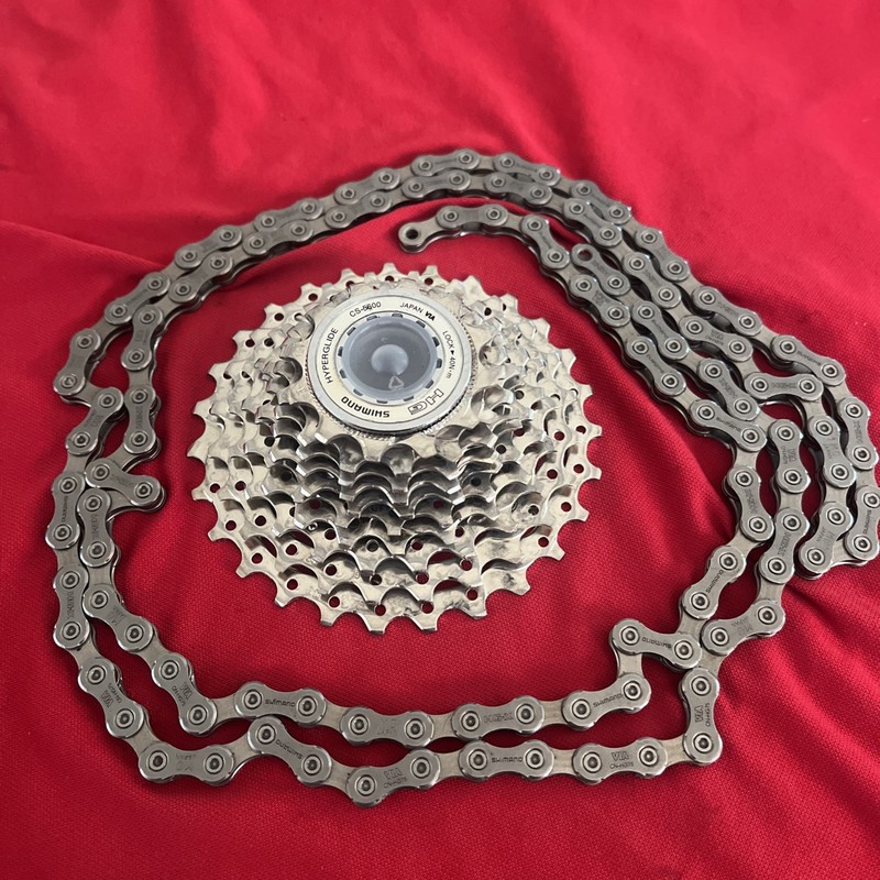 Shimano 105 CS-5600 12-27T 10 Speed Cassette/ CS-HG75 Chain -Made in Japan