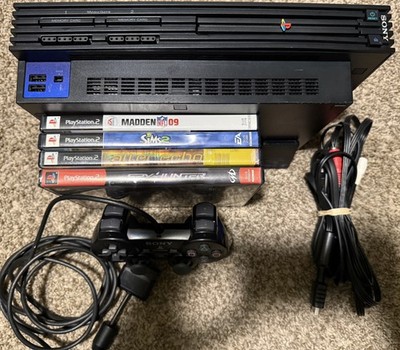 Sony PlayStation 2 PS2 Fat Game Console Bundle Great Condition Tested Clean