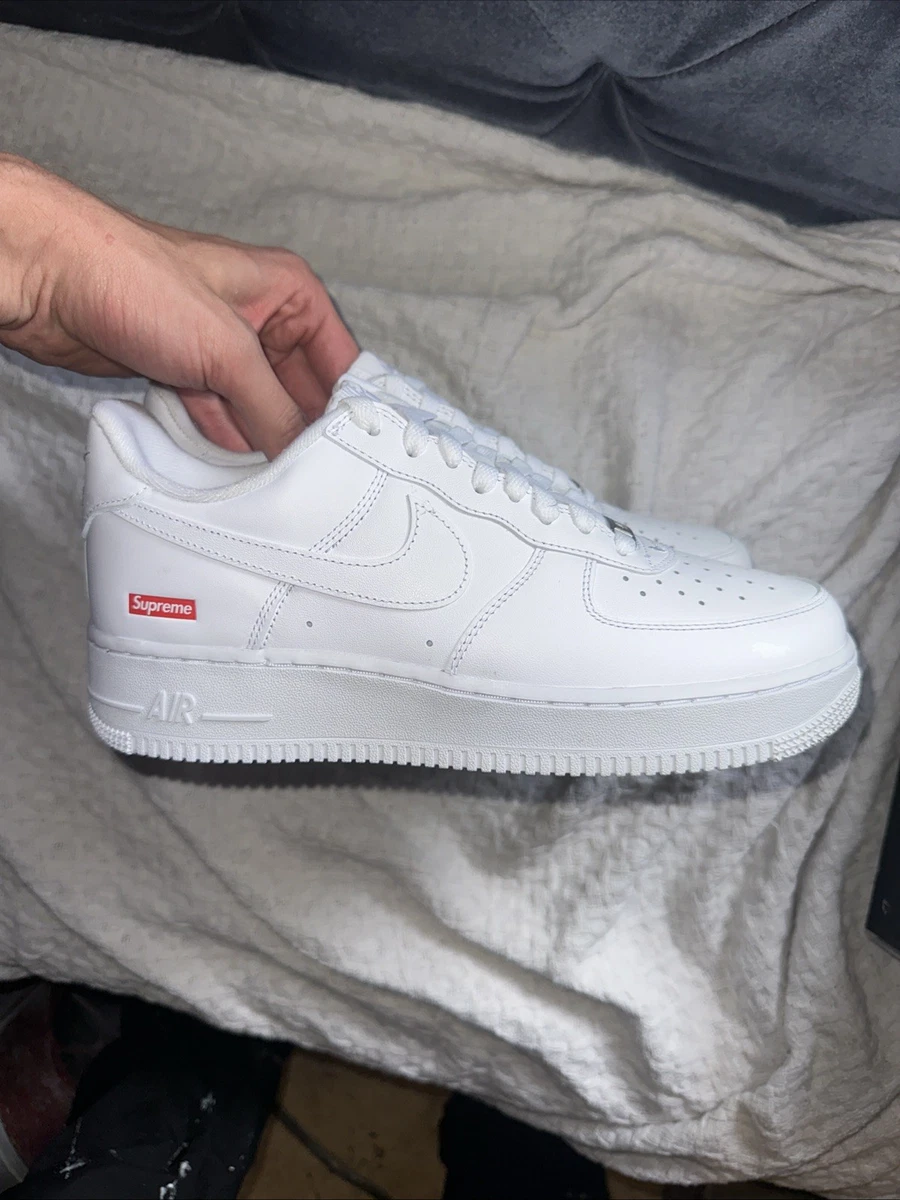 Nike Air Force 1 x Supreme Low Box Logo - White for Sale