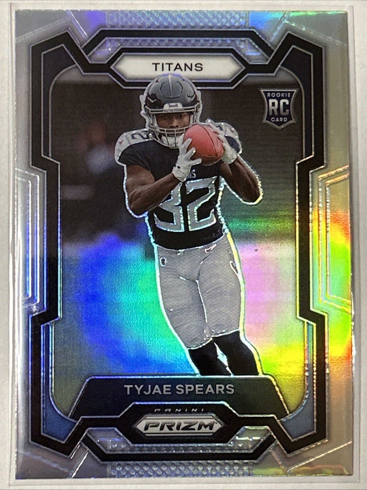 2023 Panini Prizm - Tyjae Spears Silver Prizm RC #396 - Tennessee Titans