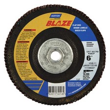 NORTON 52CH26 PK 10 Fiber Disc,6 in Dia,5/8in Arbor,60 Grit 52CH26