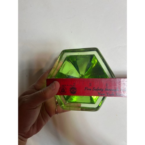 Windjammer Solid Green Glass Deck Prism Nautical Decor Paperweight Authentic - Picture 6 of 12
