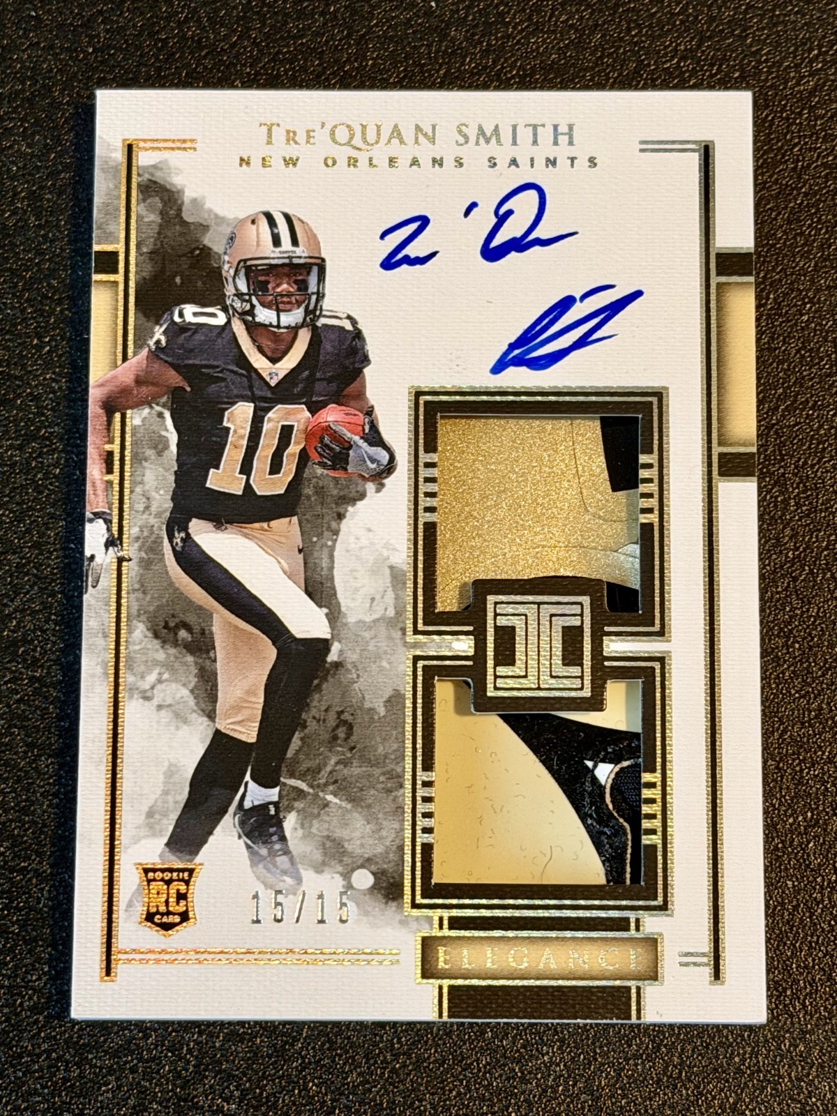 Tre'Quan Smith Panini Illusions #140 Jersey Autograph