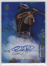 2021 Bowman Inception Blue Foil 78/99 Eguy Rosario #PA-ERO Auto 09gj