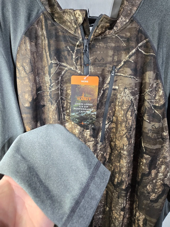 Habit Camo Scent Factor Long Sleeve Hunting Shirt Men's Size 2XL New w/ Tags - Image 4 of 4