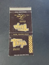 Vintage California Matchbook “Tonga Island Dining” San Francisco