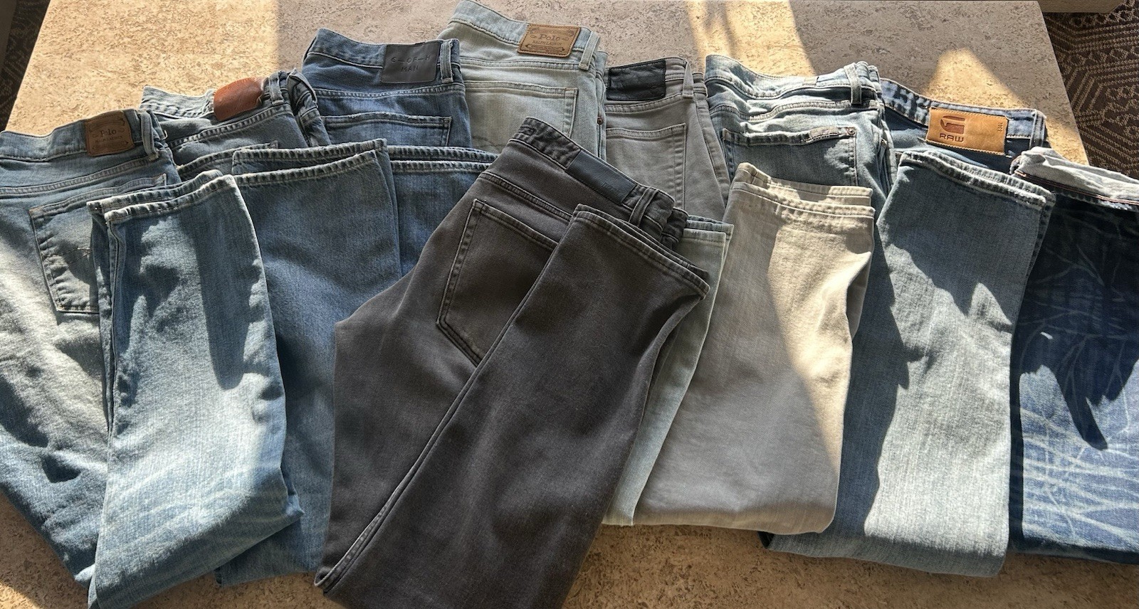 Men’s Name Brand Jeans Lot Size 34,35,36