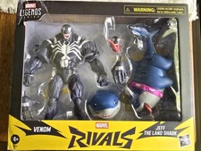 NRSV NIB Marvel Legends Series Rivals VENOM And JEFF THE LAND SHARK Box Damaged