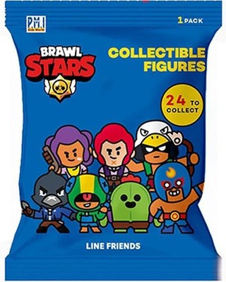 Joojee GmbH Brawl Stars Figuren in Folienverpackung, Silber/Gold