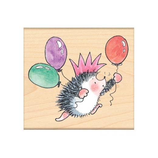 Penny Black Wood Mounted Rubber Stamp - Party King 4323J