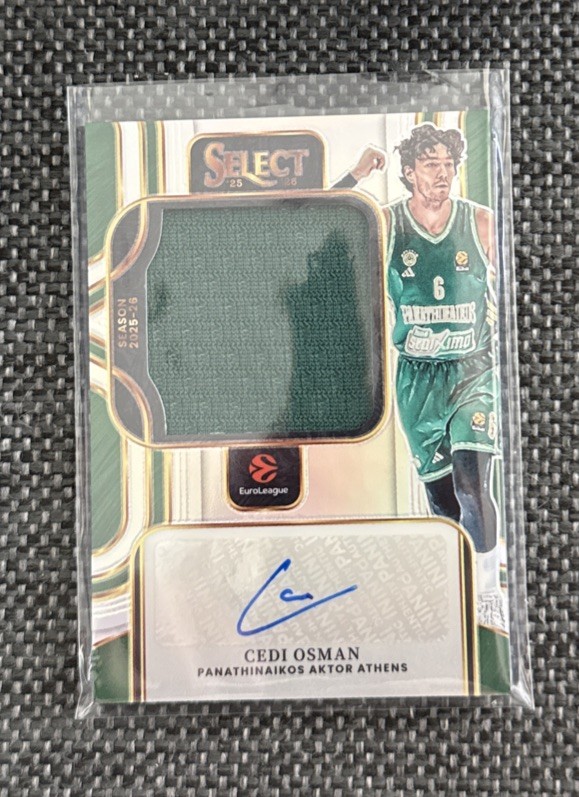 2025-26 Panini Select Euroleague Cedi Osman Jumbo Jersey Auto 63/75