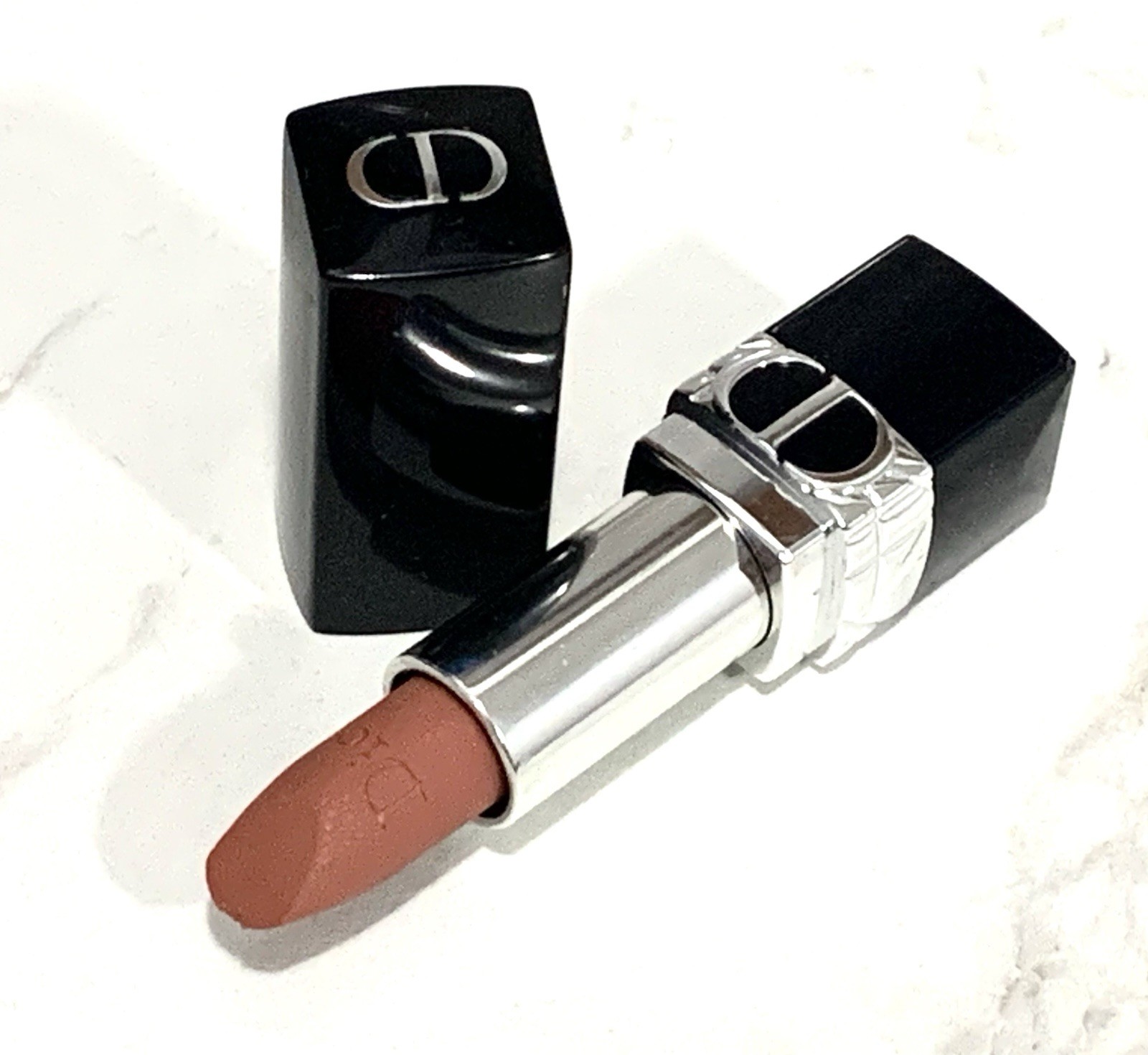 Rouge Dior 100 Nude Look Matte Lipstick Balm Full Size New DMG