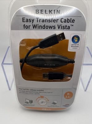 BELKIN Easy Transfer Cable for Windows Vista USB 8 Ft   Pt# F5U258 Laplink