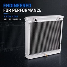 3 Row Aluminum Racing Radiator For Double Pass Dragster Roadster Style 51963 3 Row Aluminum Racing Radiator For Double Pass Dragster Roadster Style 51963