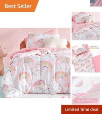 Kids Twin Bedding Comforter Set - Super Cute Soft Kids Bedding Bed in a Bag...