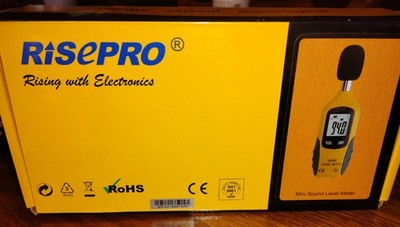 Decibel Meter, Digital Sound Level Meter 30   130 dB Audio Noise Risepro
