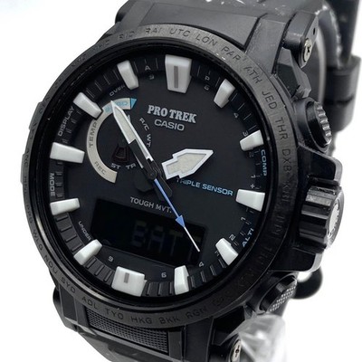 Protrek PRW-61NJ Collaboration Watch Black Made in Japan Excellent 072691