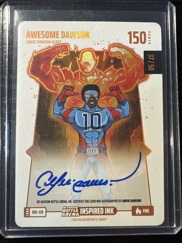 Bo Jackson Battle Arena Awesome Dawson Fire Inspired Ink Auto Andre 37/50🔥🔥