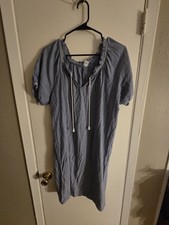 Old Navy Light Blue Peasant Dress Size L