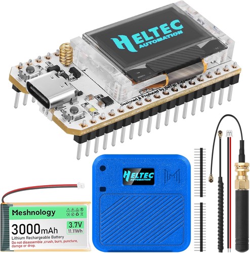Scheda di sviluppo 915 MHz ESP32 LoRa V3 + antenna IPX + batteria + custodia meshtastic Helte - Foto 2 di 9