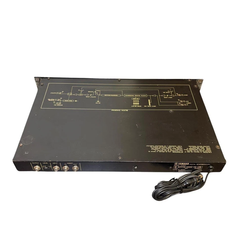 YAMAHA R1000 Digital Reverb Yamaha audio PA Equipment Rackmount Design Japan - Image 4 of 4