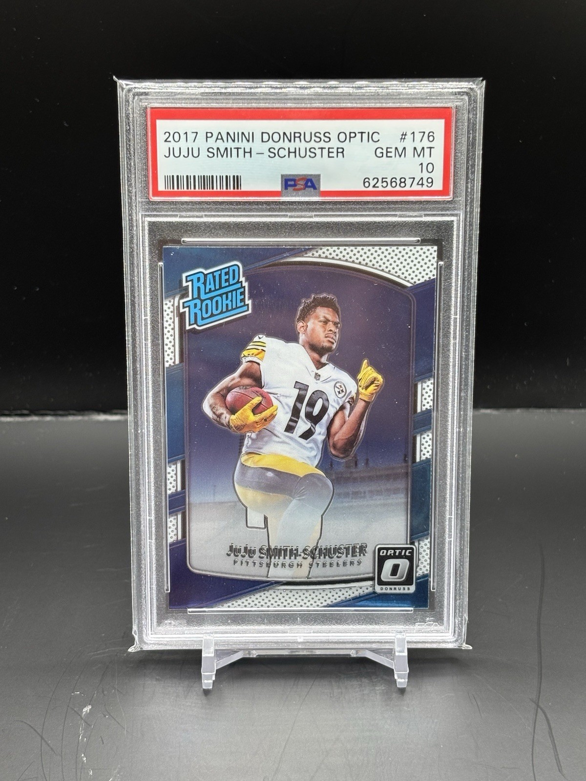 2017 Donruss Optic JuJu Smith-Schuster #176 Rated Rookie PSA 10 Steelers !!!