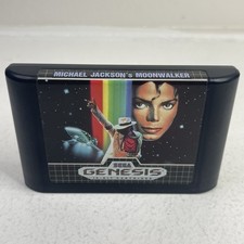 Michael Jackson Moonwalker Sega Genesis Authentic Cartridge CART Only EXCELLENT!