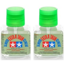 2 PACK TAMIYA 87038 EXTRA THIN CEMENT PLASTIC MODEL GLUE 40 ml