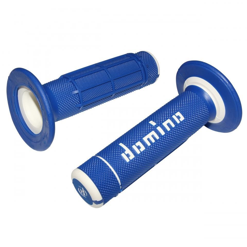 Revêtement guidon Domino A020 bleu grip antidérapant pour moto tout-terrain
