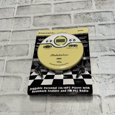 NEW, STUDEBAKER JOGGABLE RETRO STYLE PORTABLE CD PLAYER /Mp3 Yellow White NIP