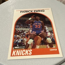 1989-90 NBA Hoops - Patrick Ewing #80 New York Knicks