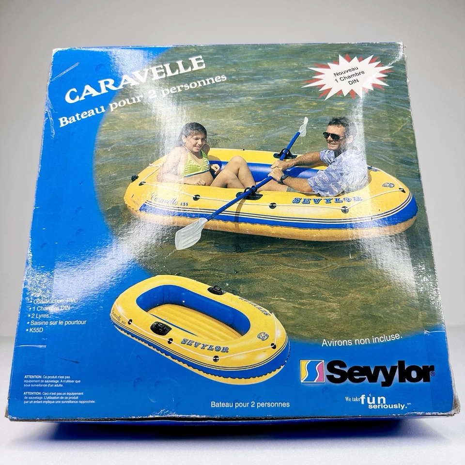DE COLECCIÓN SEVYLOR CARAVELLE🏖️ | BOTE DE PLAYA INFLABLE PARA 2 PERSONAS (K55D) | NUEVO✨ Foto 4 de 4