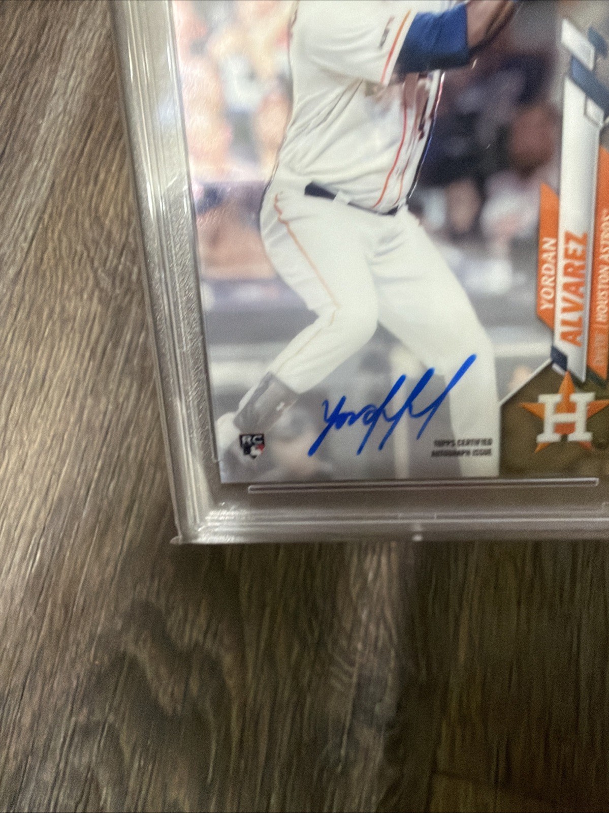 2020 TOPPS CHROME ROOKIE AUTO #RAYA YORDAN ALVAREZ ROOKIE RC PSA 8 AUTO view 6