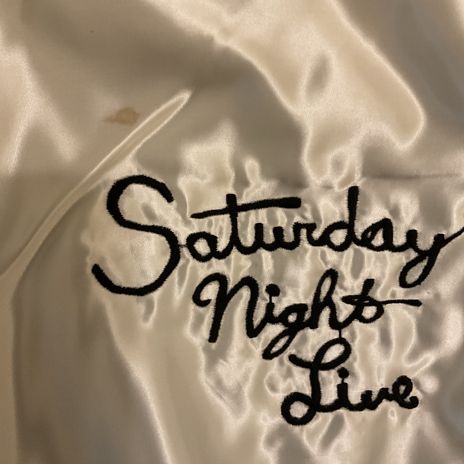 Vintage Rare 1977 Saturday Night Live TV Cast / Crew Men’s Satin Jacket