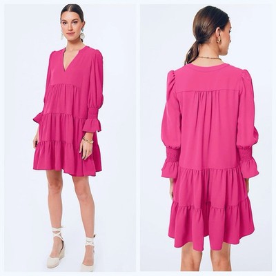 Tuckernuck Pomander Place Kenzo Dress XXL Electric Pink NWOT