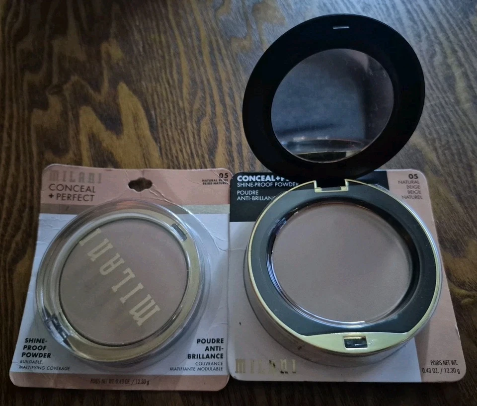 2x Milani Ocultar + Polvo a Prueba de Brillo Perfecto ~ 05 Beige Natural ~ 0.43 OZ EA Foto 2 de 3