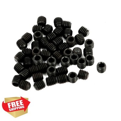uxcell M3x3mm Grub Screws, Carbon Steel, Black, 50 Pcs