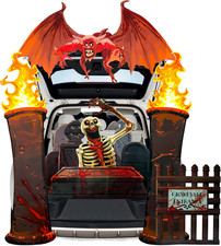 Halloween Cemetery Trunk or Treat Car Decorations Kit for SUV Graveyard Decorati