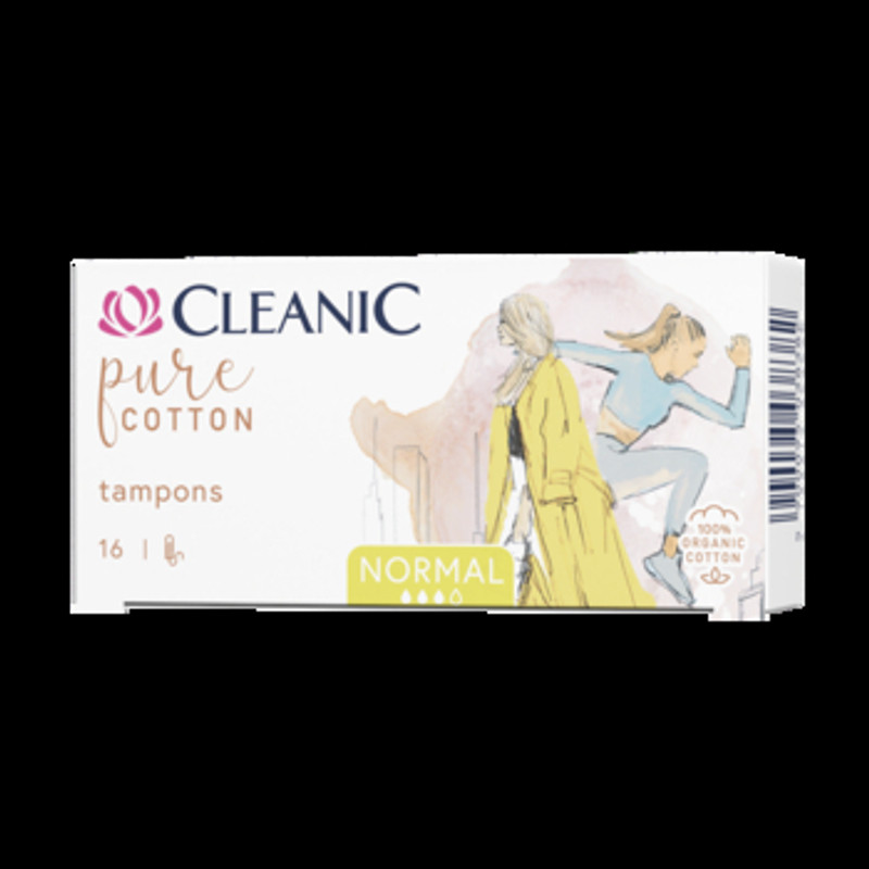 5900095038382 Cleanic Pure Cotton Tampony Normal 16 szt 100 bawena organiczn 3990₽