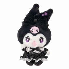 Sanrio Kuromi Makkuro Mode Black Girly Mascot Plush Keychain Oct.8 Japan