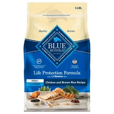 Blue Buffalo Life Adult Chicken & Brown Rice Recipe Dry Dog Food, 5-lb bag
