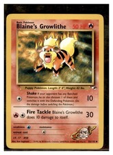 Gym Heroes #035/132 Blaine's Growlithe (35) on eBay