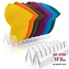 Baseball Caps Organizer - Acrylic Hat Stand - Clear - 4 Pack