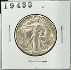 1943-D Walking Liberty Half Dollar 90% Silver Denver Issue . UNC