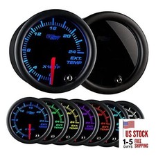 Tinted 7 Color 2400F Pyrometer Exhaust Gas Temp Gauge Kit - Includes 1/8-27