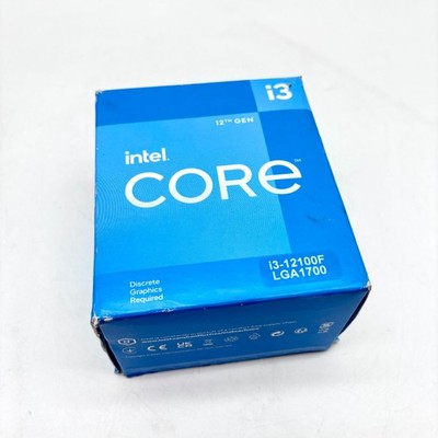 Intel Core 12th Gen Desktop Processor Alder Lake Quad-Core Model i3-12100F