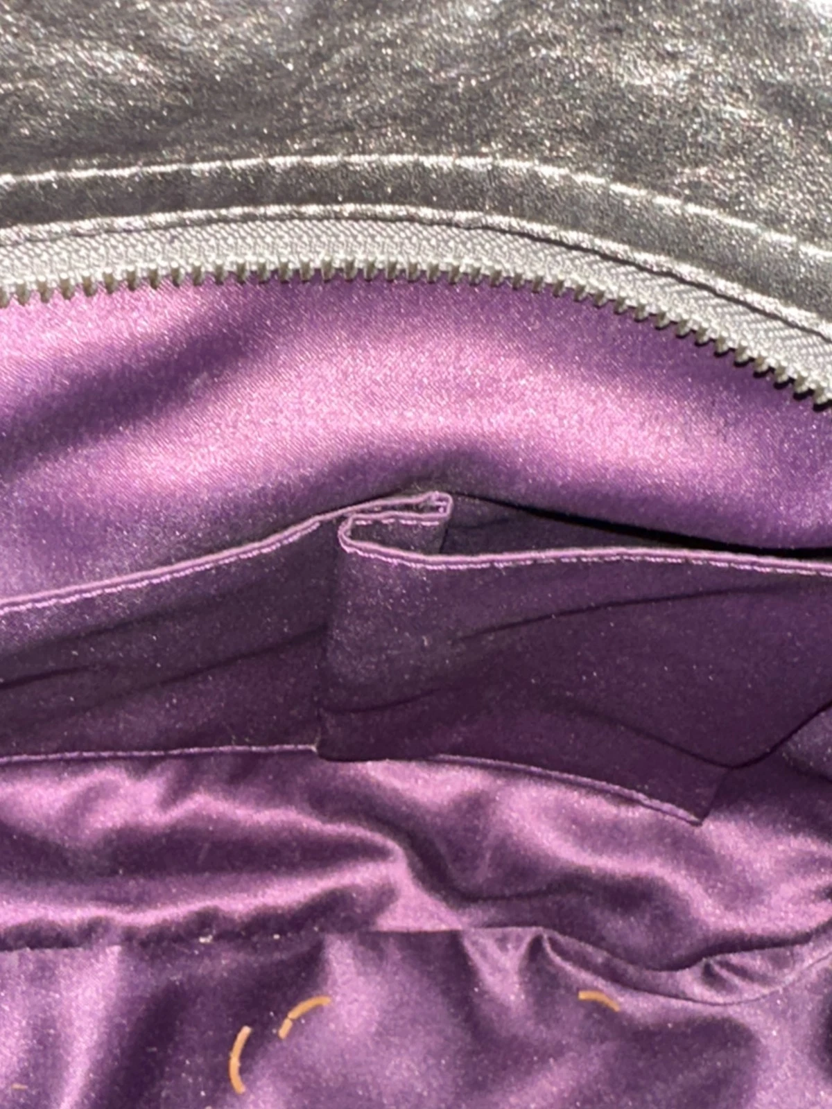 Borsa vintage Coach Zoe patchwork nera grigia argento stile Y2K #12901