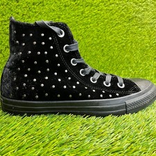 Converse Chuck Taylor All Star High Womens Size 7 Black Athletic Shoes Sneakers