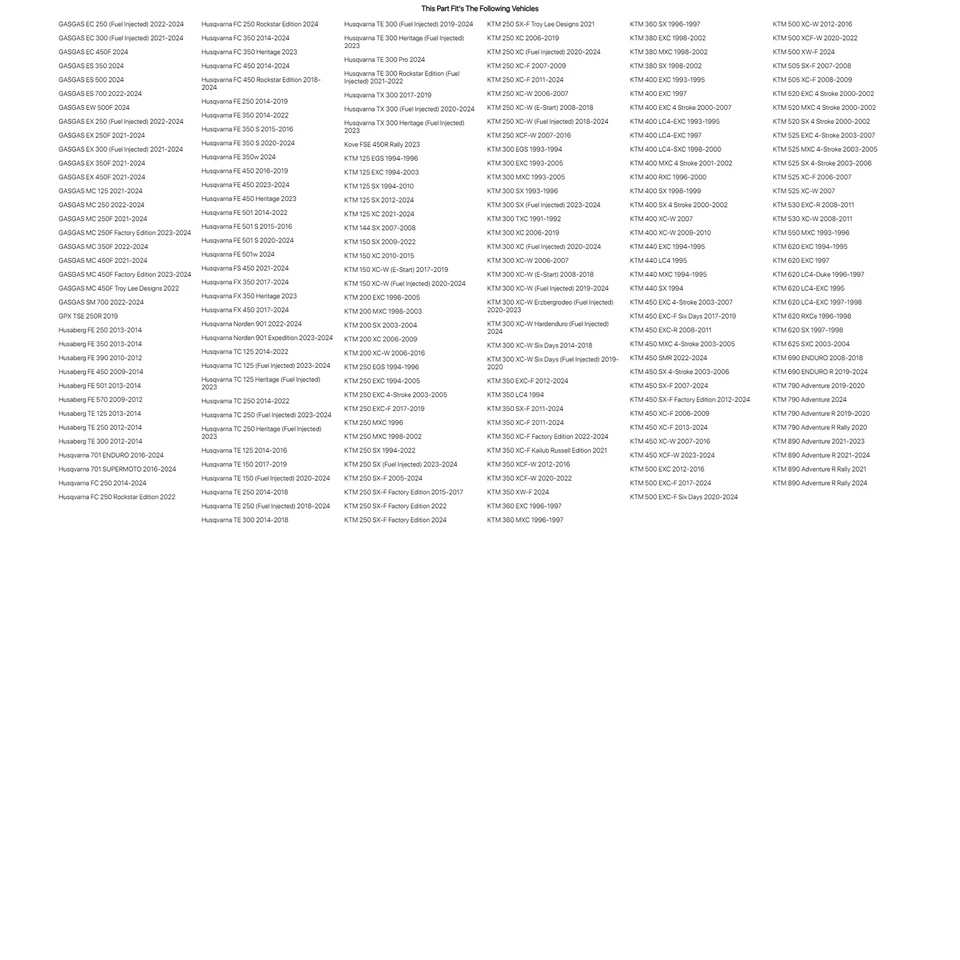 Piñón trasero Vortex 520 acero 48 dientes negro para KTM 450 SMR 2022 Foto 2 de 2